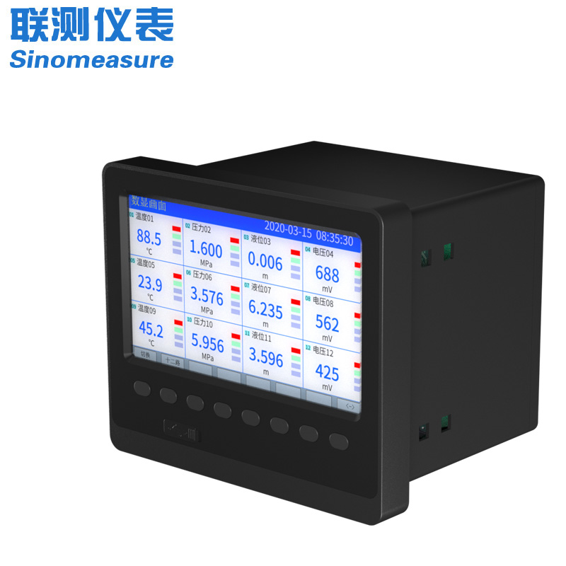 聯測_SIN-R6000C/4000C_1~48路可選_7英寸寬屏_彩色/藍屏_無紙記錄儀_溫度_壓力_多種參數_